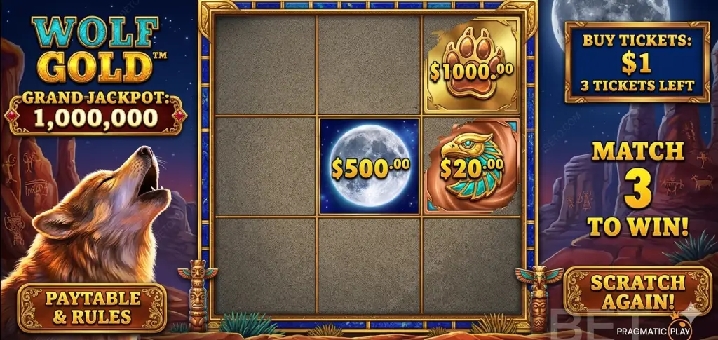 Wolf Treasure Gameplay Banner