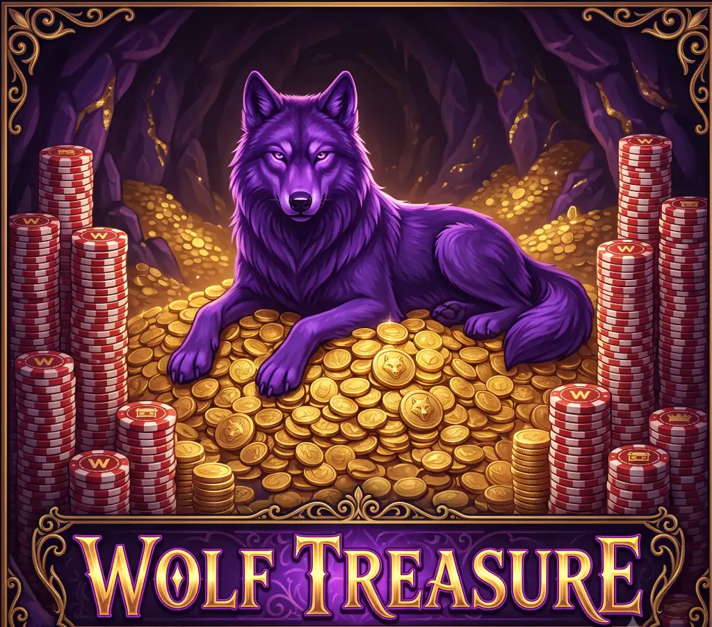 Wolf Treasure Pokie Banner